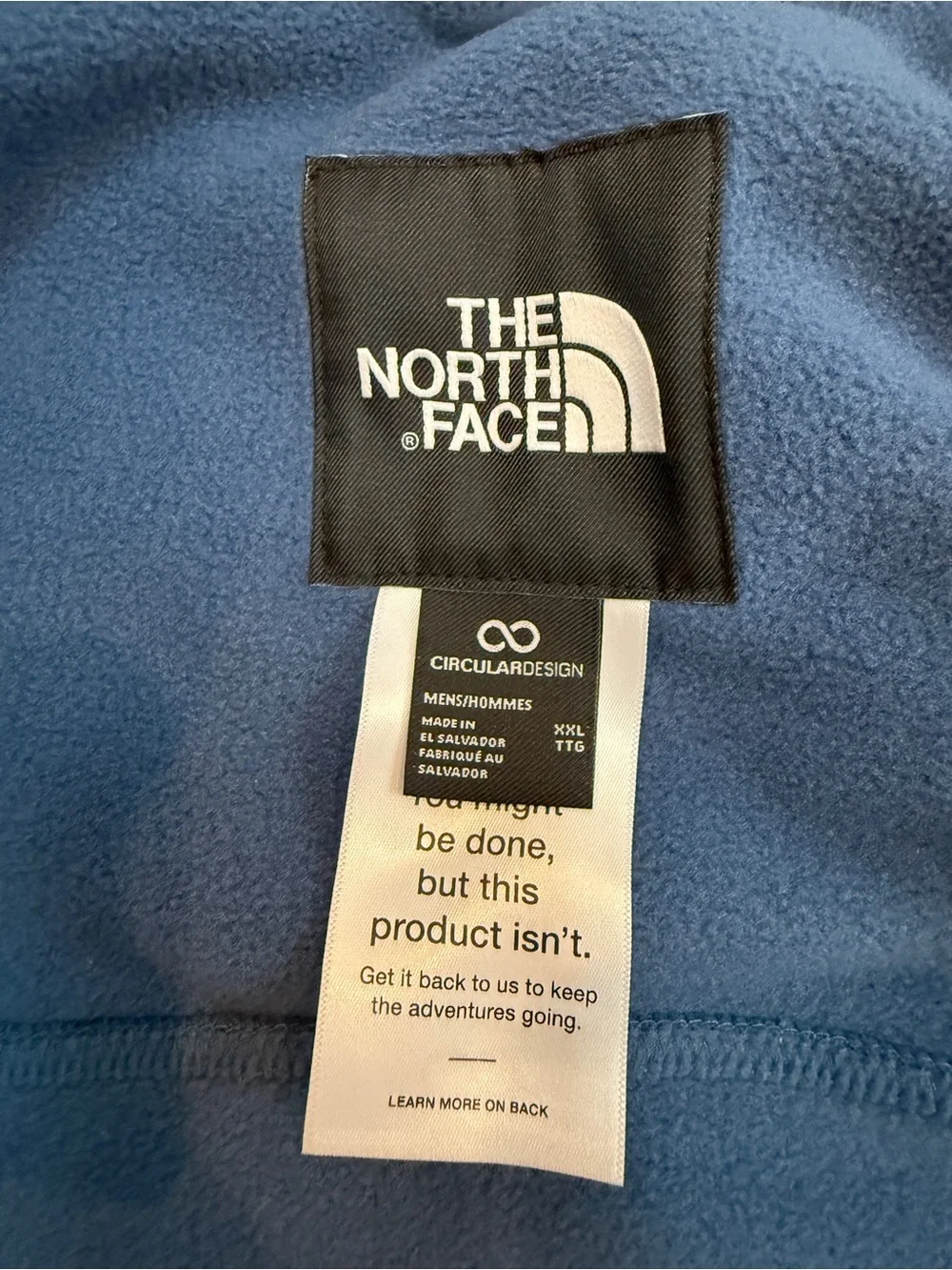 The North Face Denali Vest Blue Polartec Men’s XXL Gorpcore